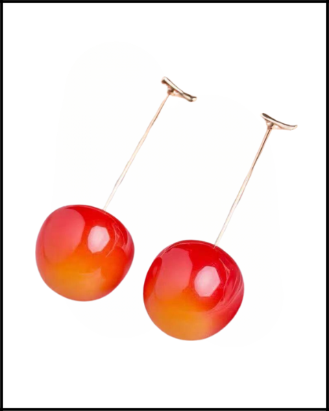 Cherry Drop Earrings